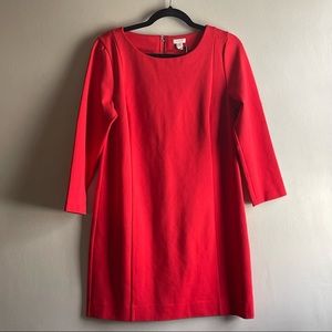 J.Crew ponte three-quarter sleeve minidress